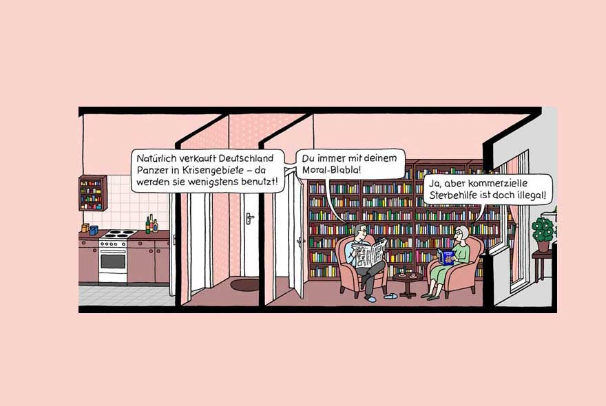Katharina Greves Onlinecomic Das Hochhaus | Illustration (Ausschnitt): © Katharina Greve/www.das-hochhaus.de